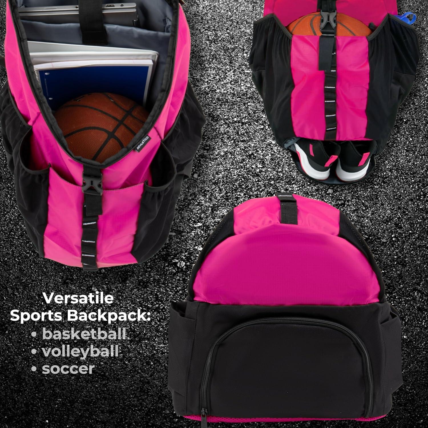 Mochila Deportiva Athletico 50L Unisex para Baloncesto y Fútbol