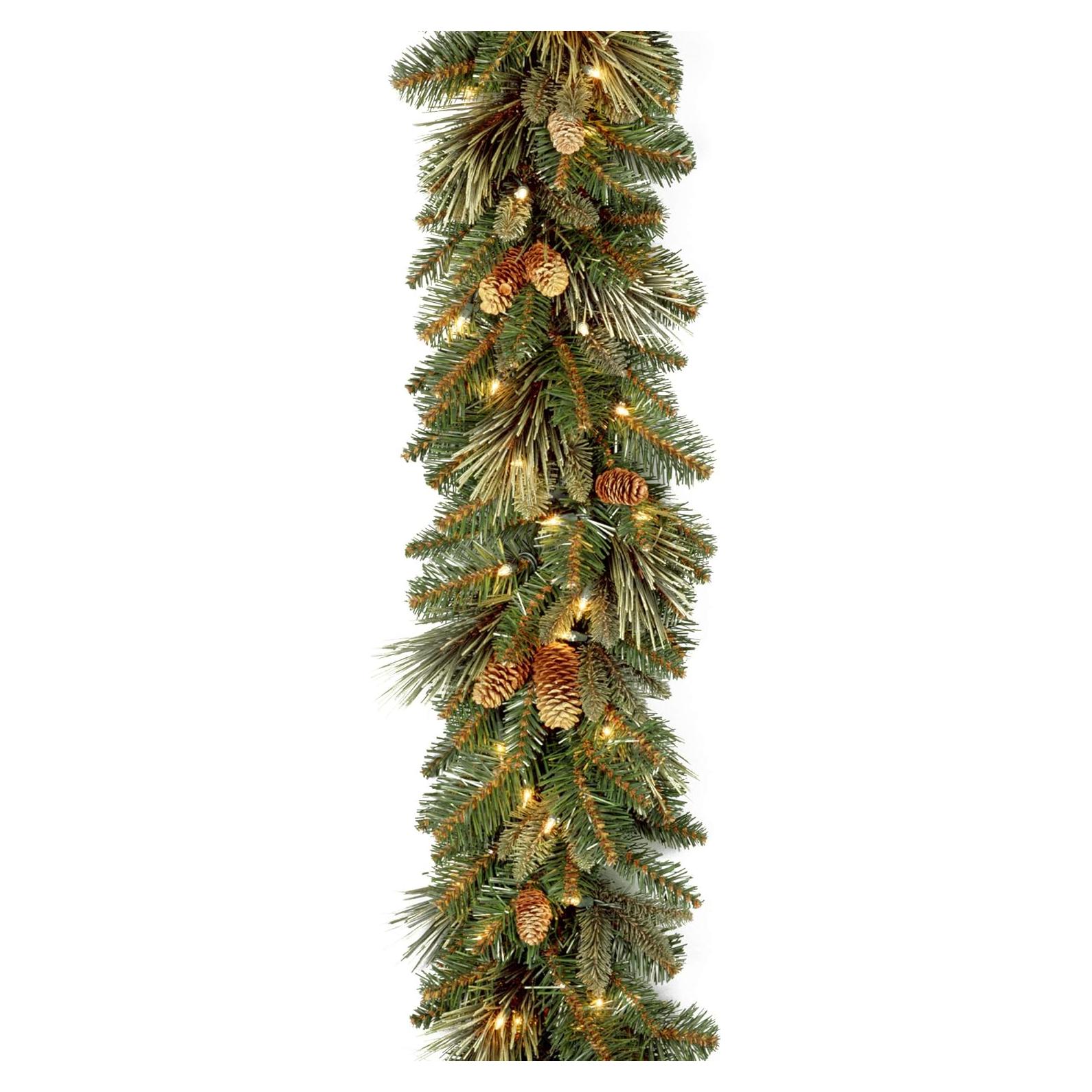 Guirnalda Navideña Artificial Preiluminada National Tree 2.74m