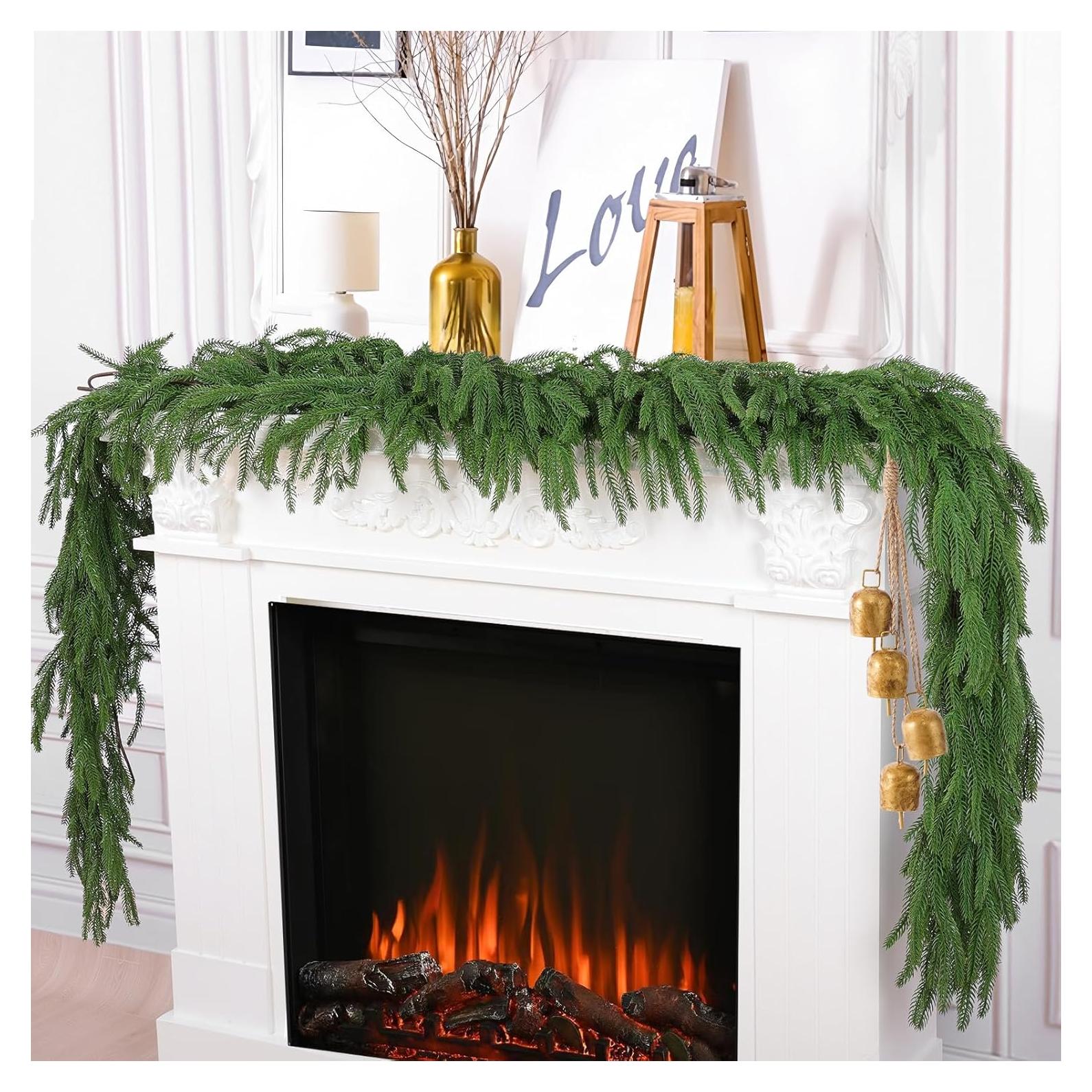 Guirnaldas Artificiales de Pino Norfolk Hananona 2 Pcs 1.83 m