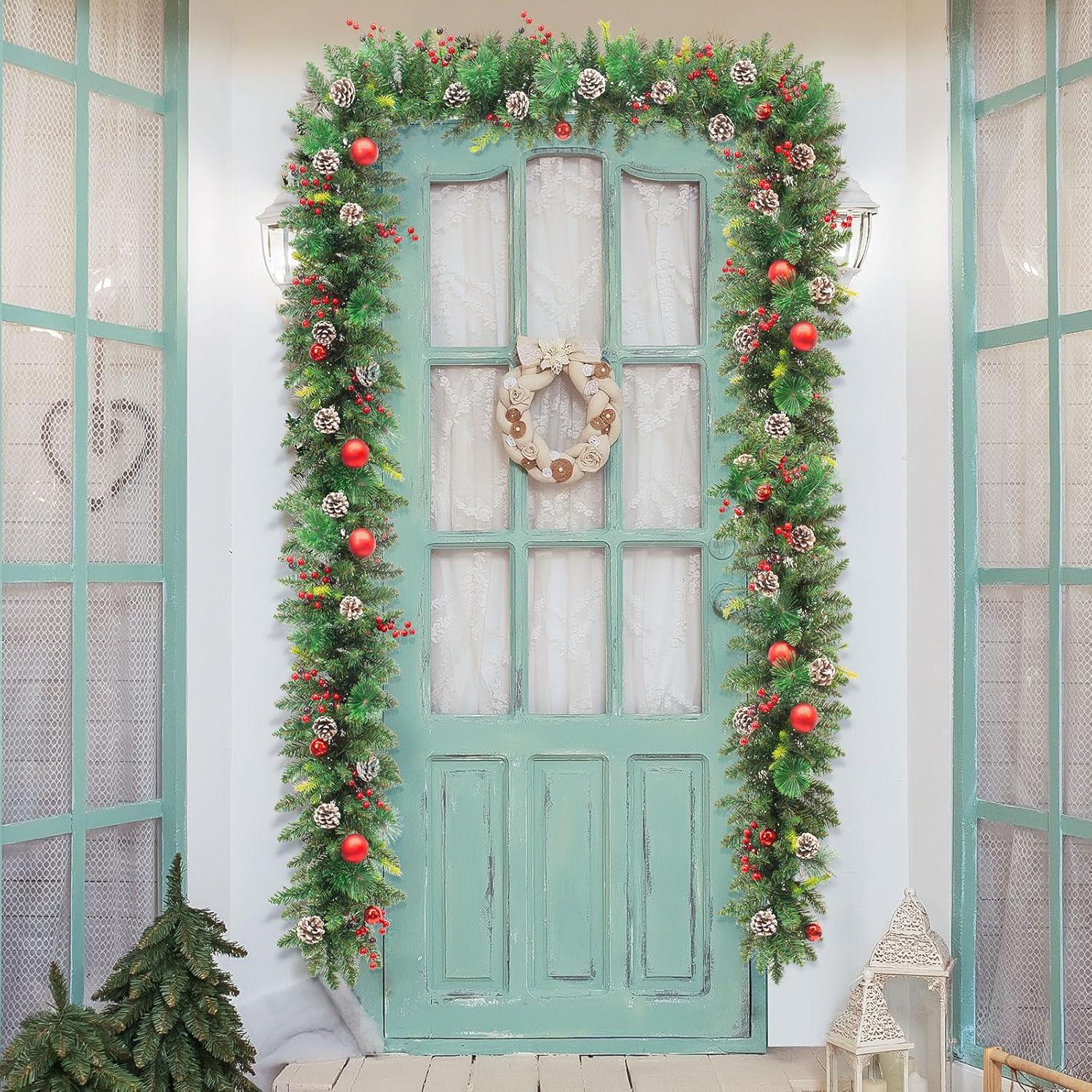 Guirnalda de Navidad Preiluminada LAVEVE 2.74M 100 Luces LED