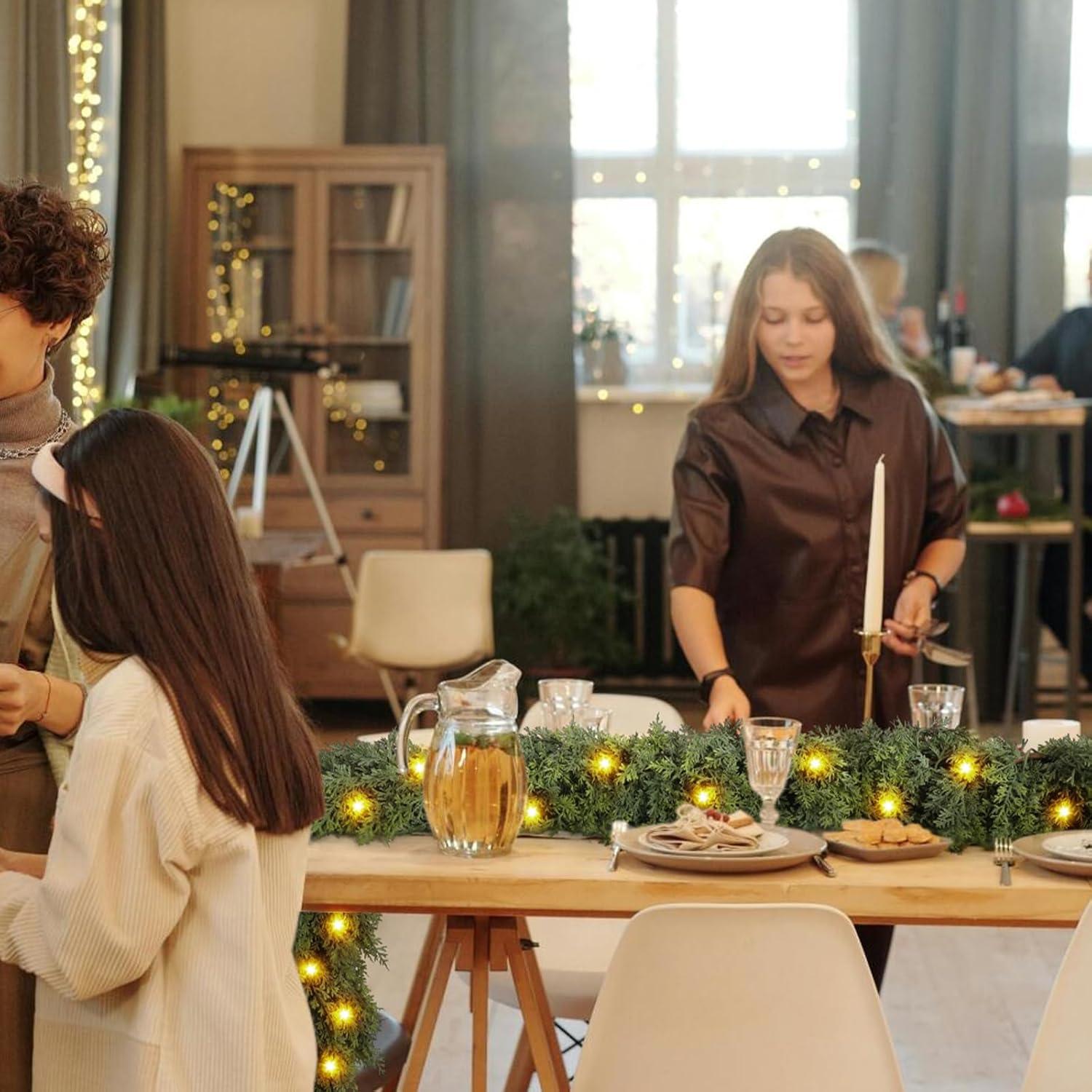 Guirnalda de Navidad NUTIKAS 1.83 m con Luces Iluminadas