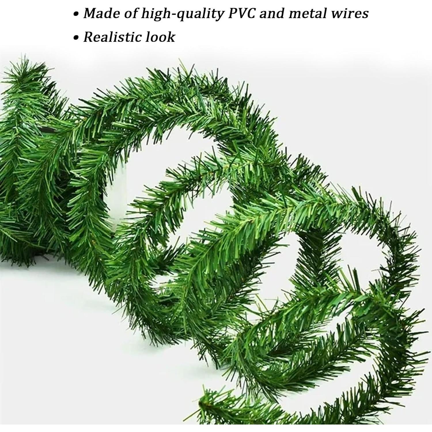 Guirnalda de Navidad Artificial PLACHIDAY 15.5m Verde