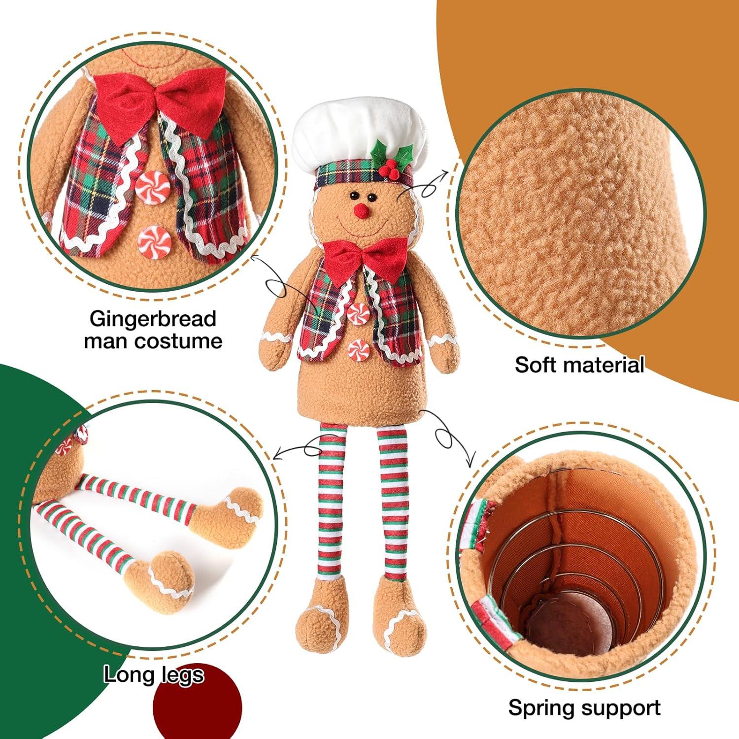 Adorno de Árbol de Navidad Hombre de Jengibre Feotvo 48 cm