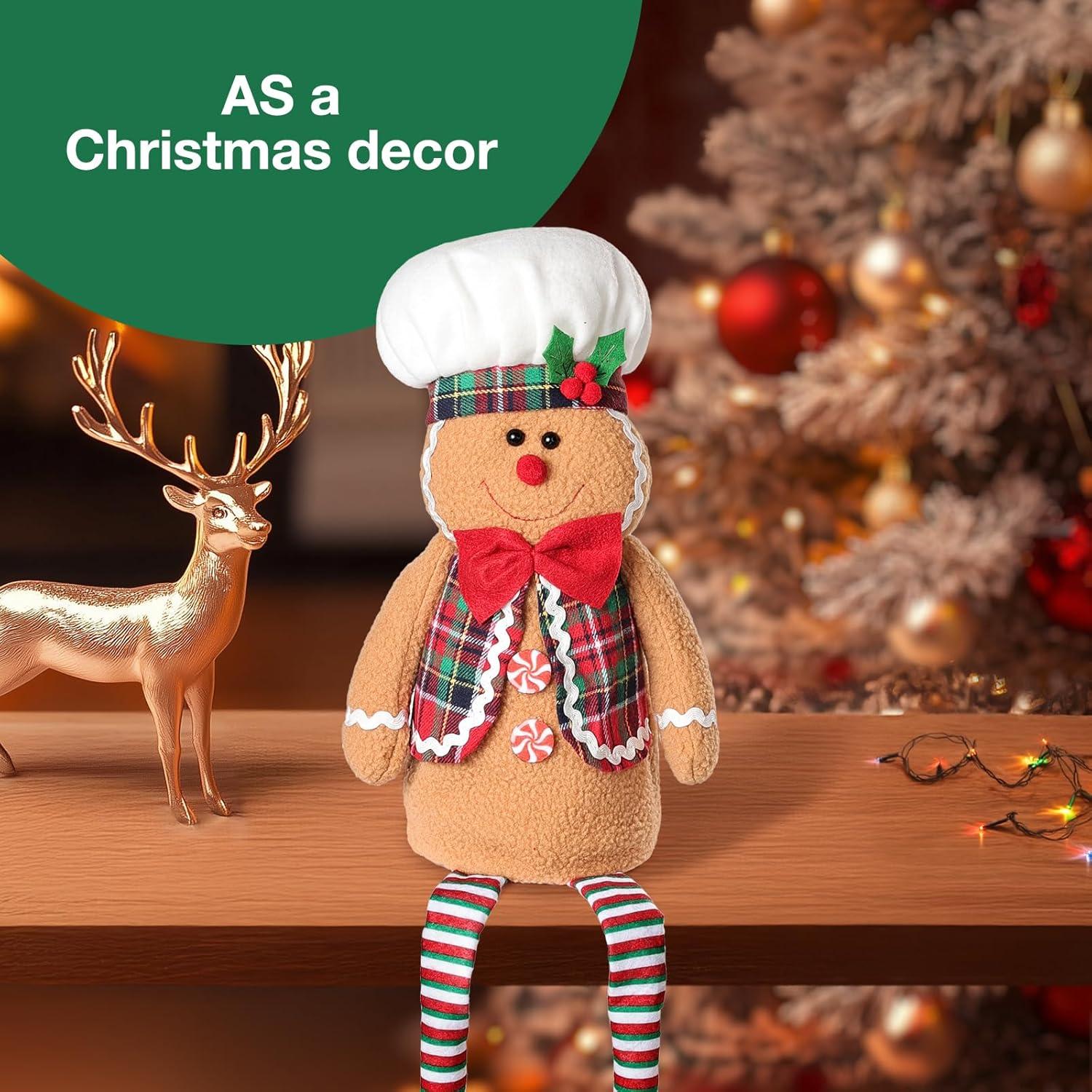 Adorno de Árbol de Navidad Hombre de Jengibre Feotvo 48 cm