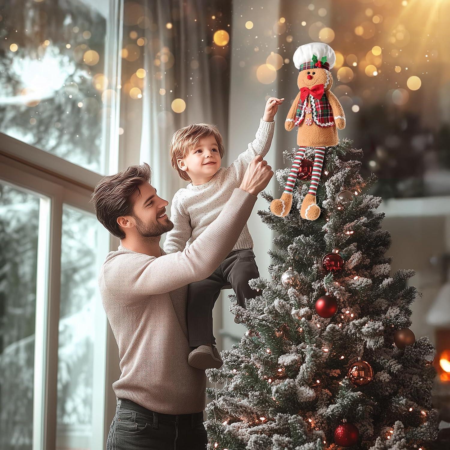 Adorno de Árbol de Navidad Hombre de Jengibre Feotvo 48 cm