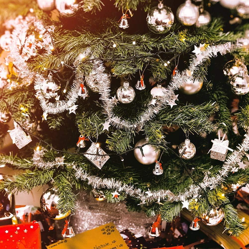 Adornos de Bolas de Navidad Lulu Home 34 Ct 4 cm Plata