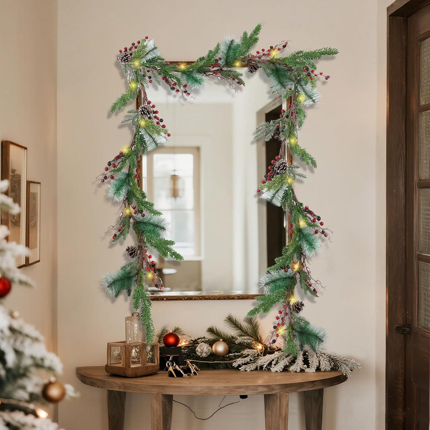 Guirnalda Navideña Artificial Preiluminada 1.83 m winemana