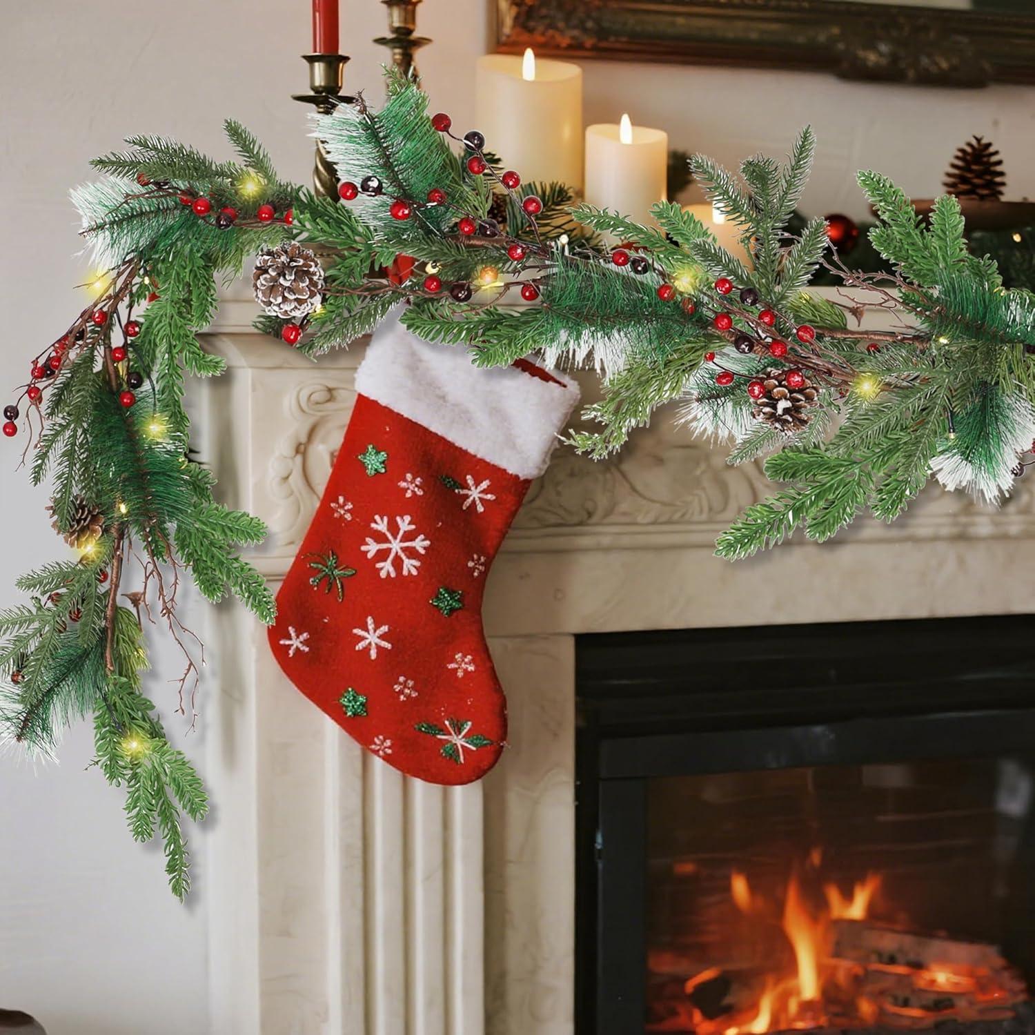 Guirnalda Navideña Artificial Preiluminada 1.83 m winemana