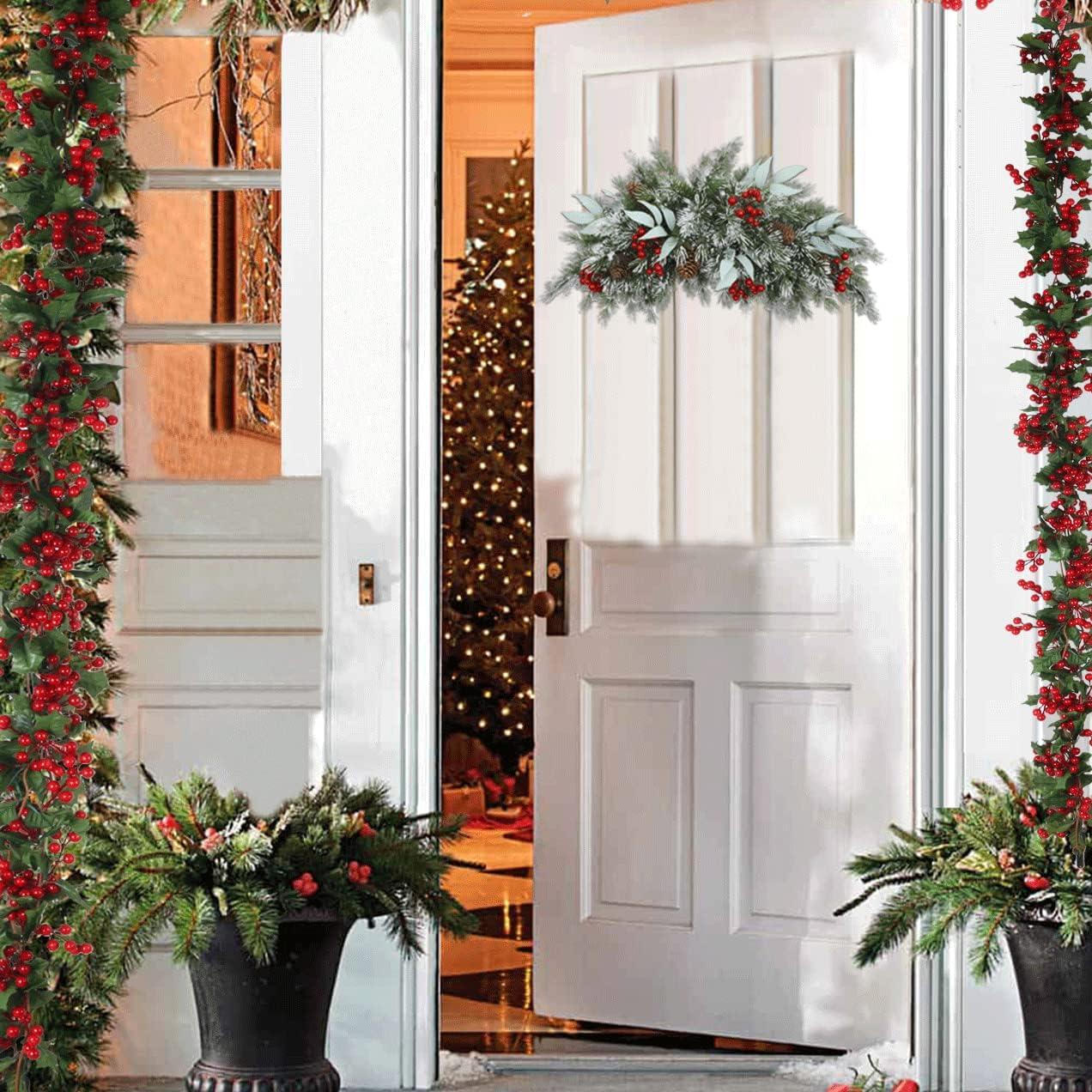 Adorno Navideño HiiARug 66 cm Buzón Artificial con Piñas