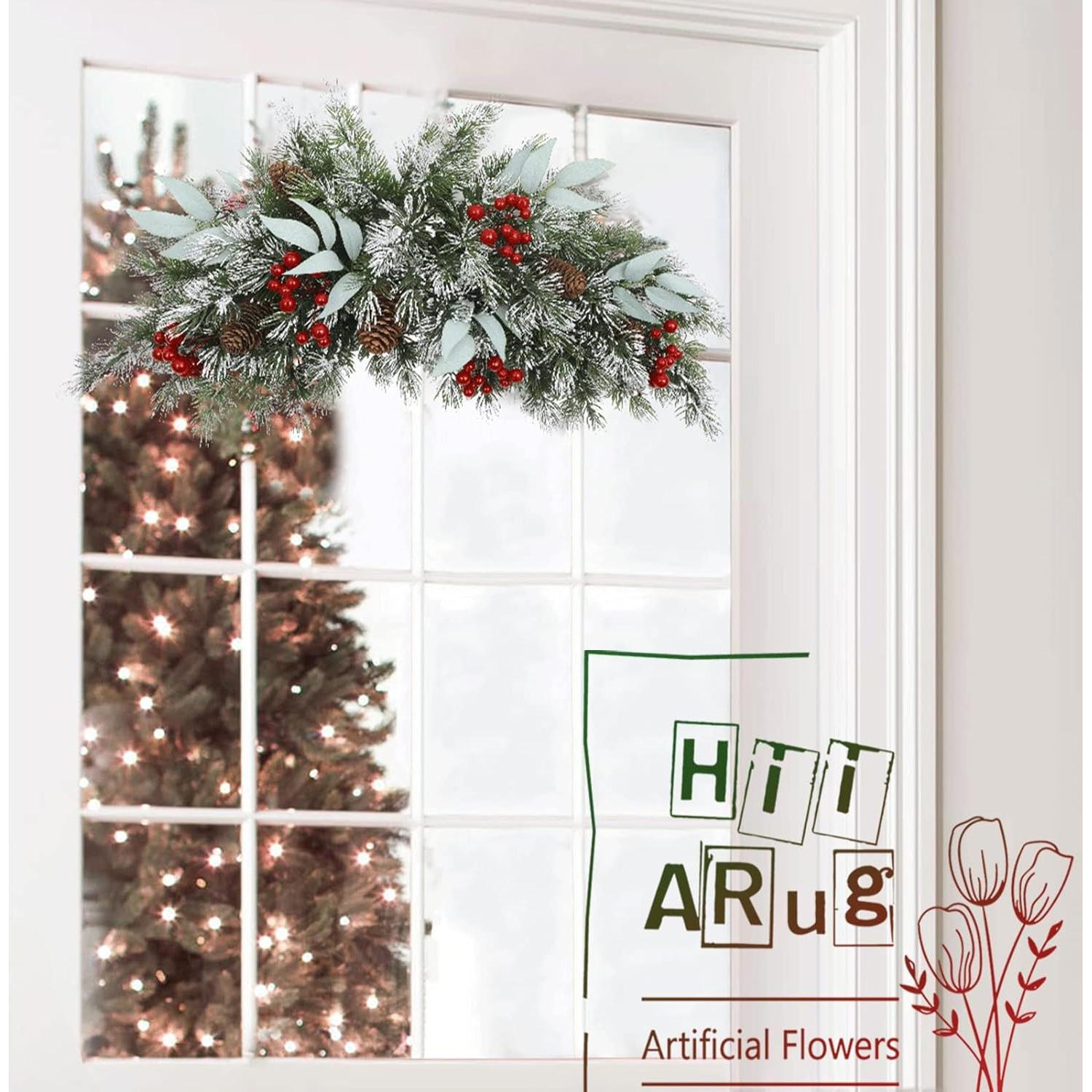 Adorno Navideño HiiARug 66 cm Buzón Artificial con Piñas