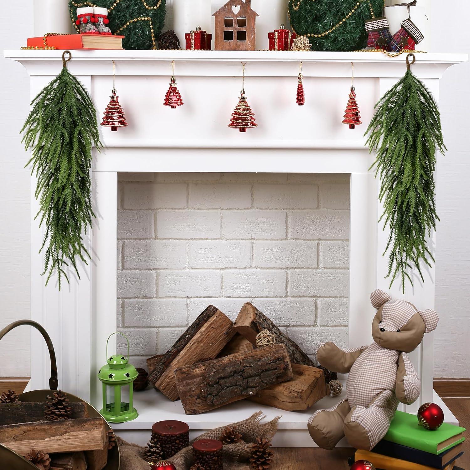 Guirnalda Navideña Artificial 76.2 cm 2 Pcs Norfolk PURPLE STAR