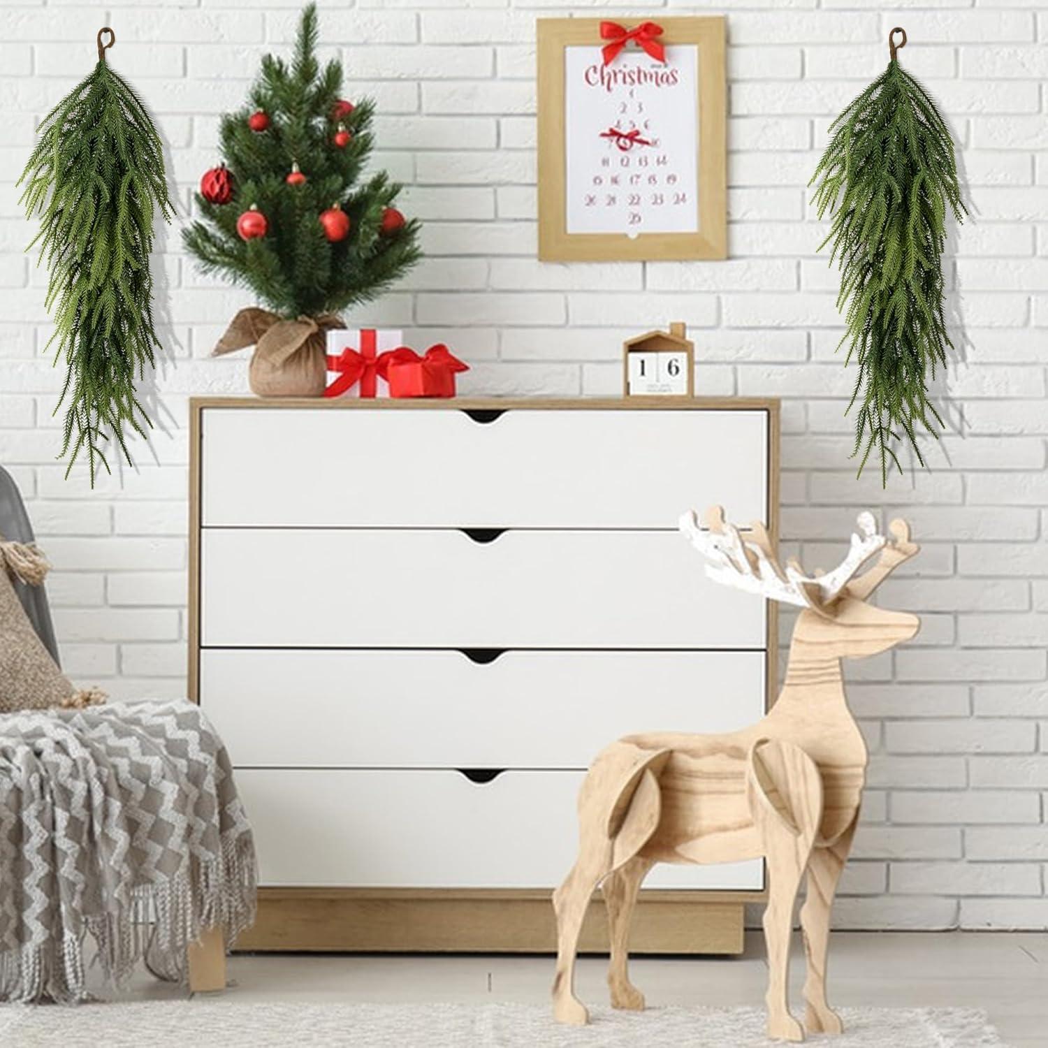 Guirnalda Navideña Artificial 76.2 cm 2 Pcs Norfolk PURPLE STAR