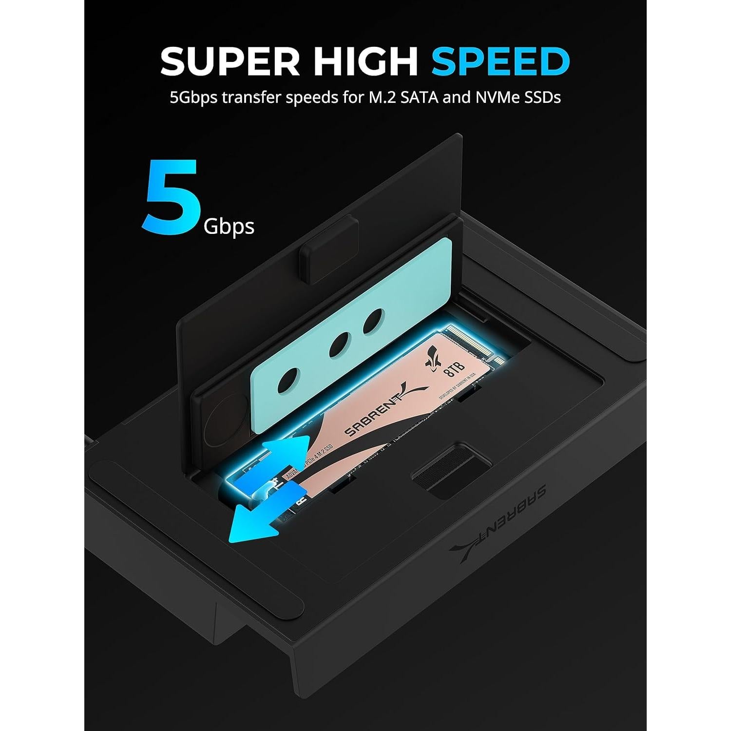 Dock Sabrent 7 en 1 para Steam Deck con M.2 y HDMI 4K