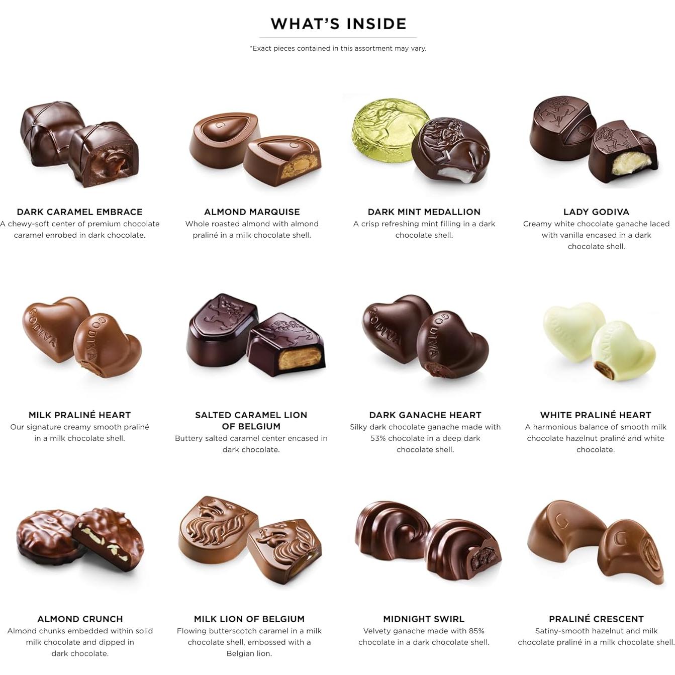 Calendario de Adviento Godiva 2025 - Chocolates Gourmet 24pc