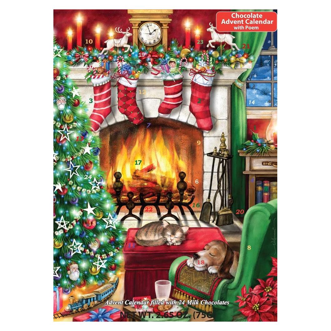 Calendario de Adviento de Chocolate Vermont Christmas 74g