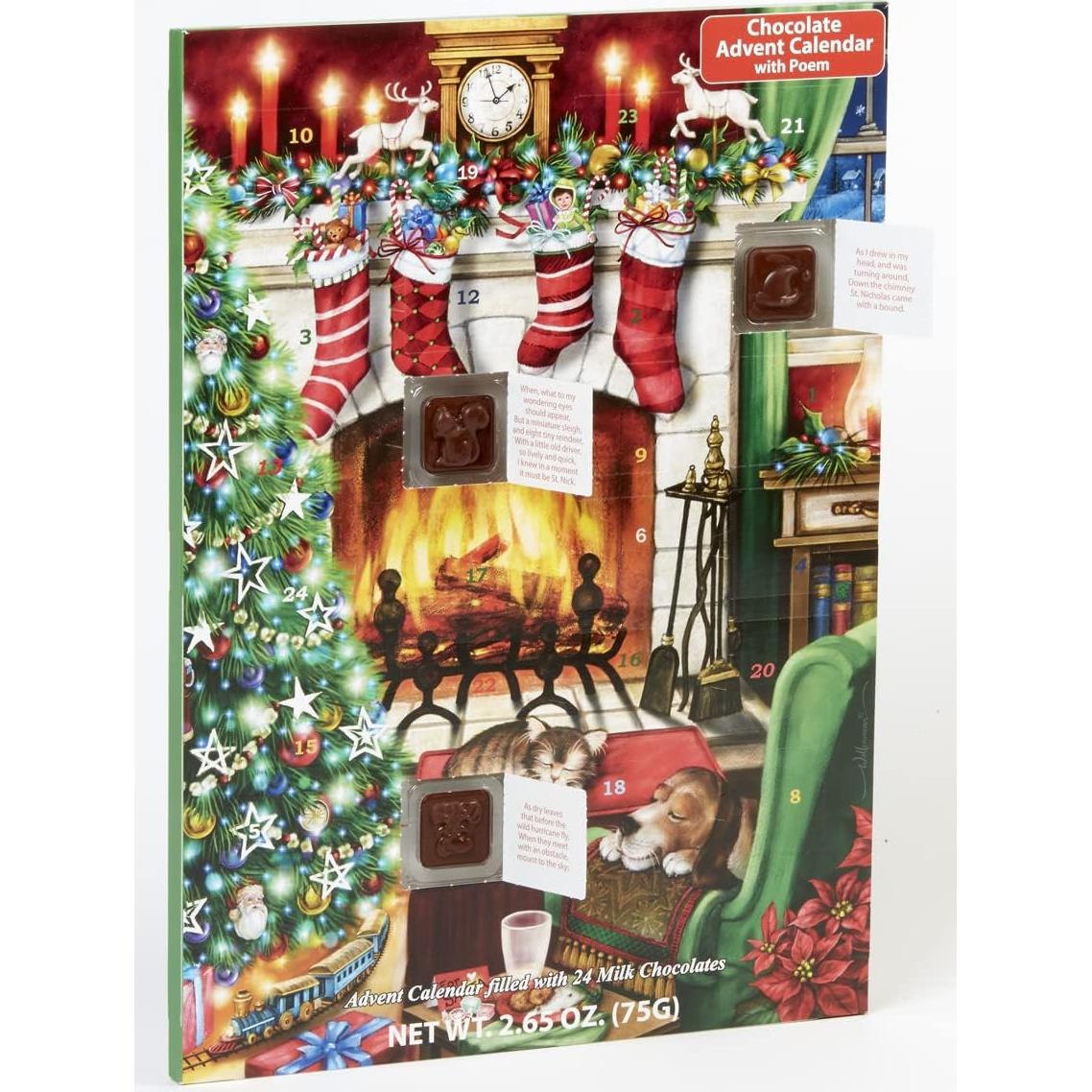 Calendario de Adviento de Chocolate Vermont Christmas 74g