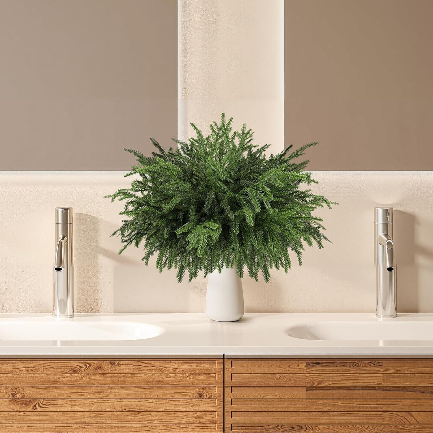 12 Ramas de Pino Norfolk Artificiales 45.72cm Wsorik