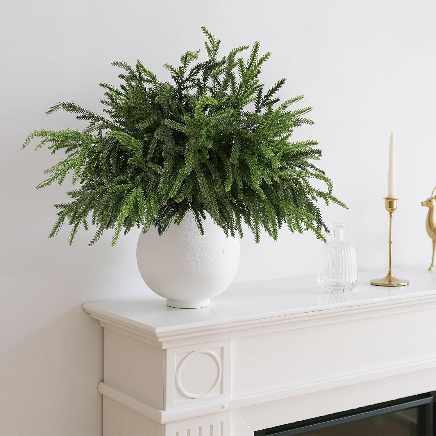 12 Ramas de Pino Norfolk Artificiales 45.72cm Wsorik