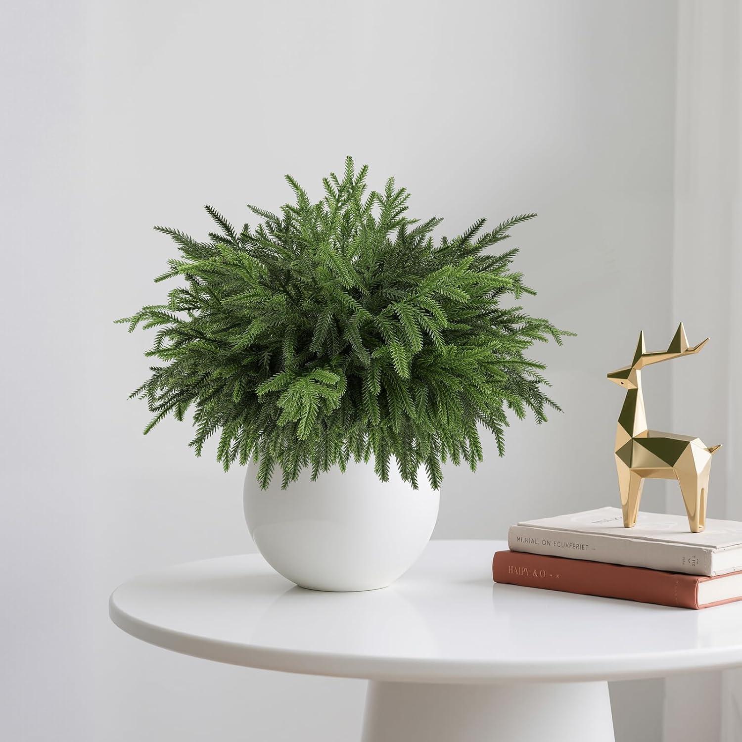 12 Ramas de Pino Norfolk Artificiales 45.72cm Wsorik