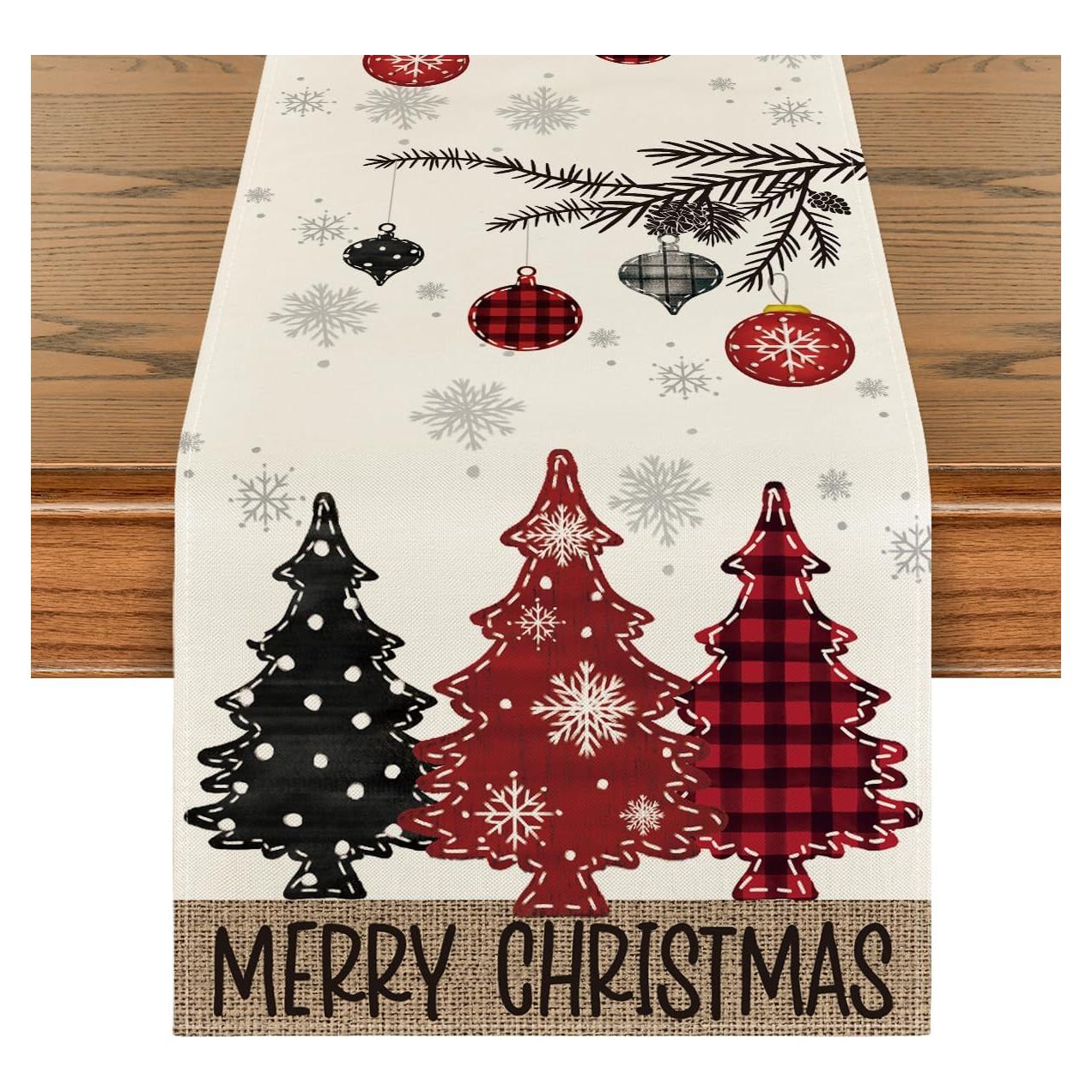 Corredor de Mesa Artoid Mode 33x183 cm Rojo Navidad