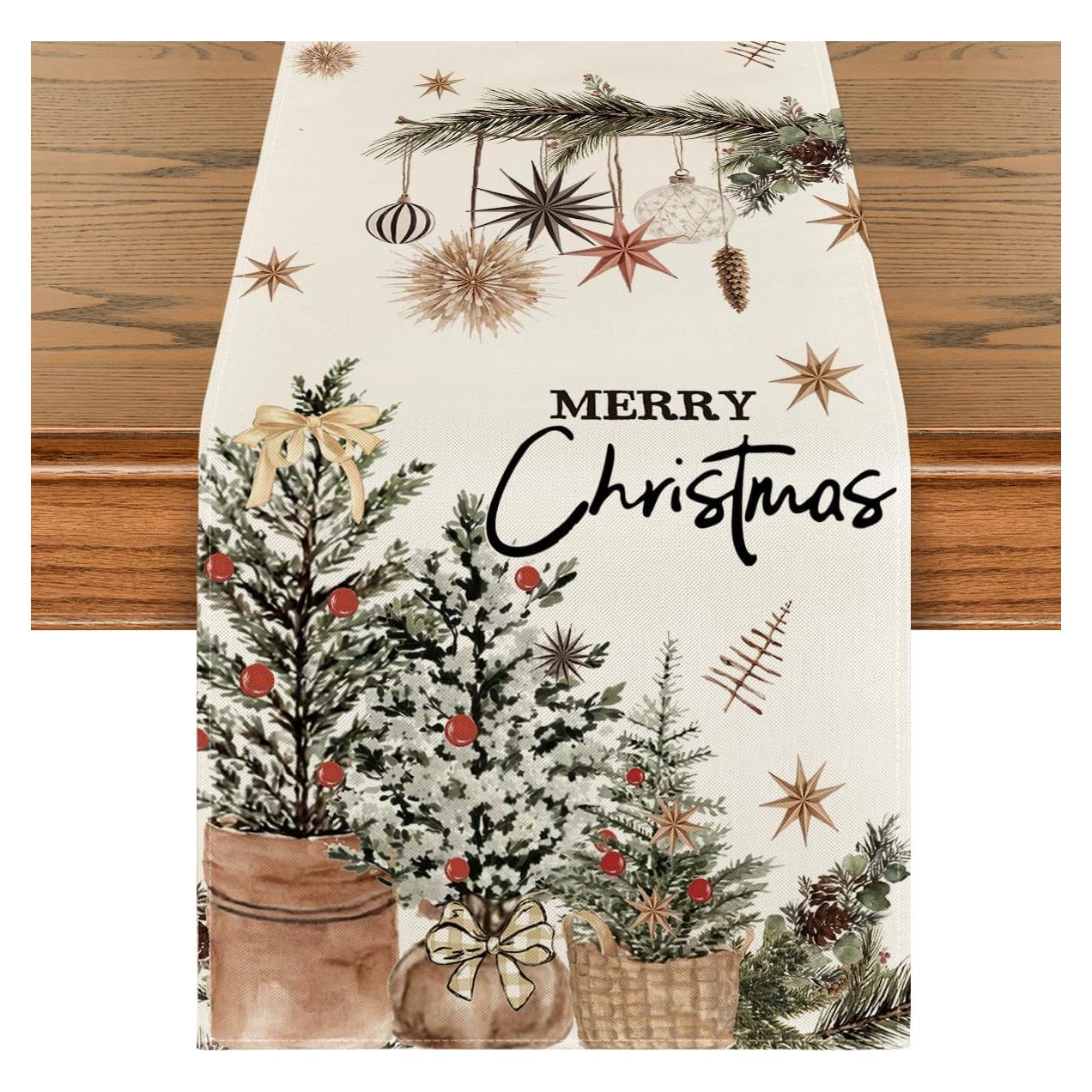 Corredor de Mesa Artoid Mode 33x183 cm Navidad Acebo