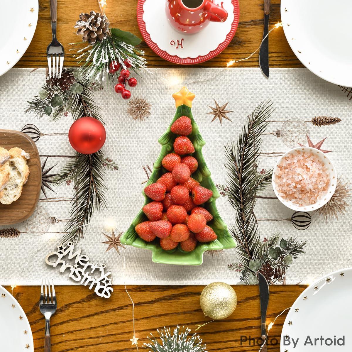 Corredor de Mesa Artoid Mode 33x183 cm Navidad Acebo