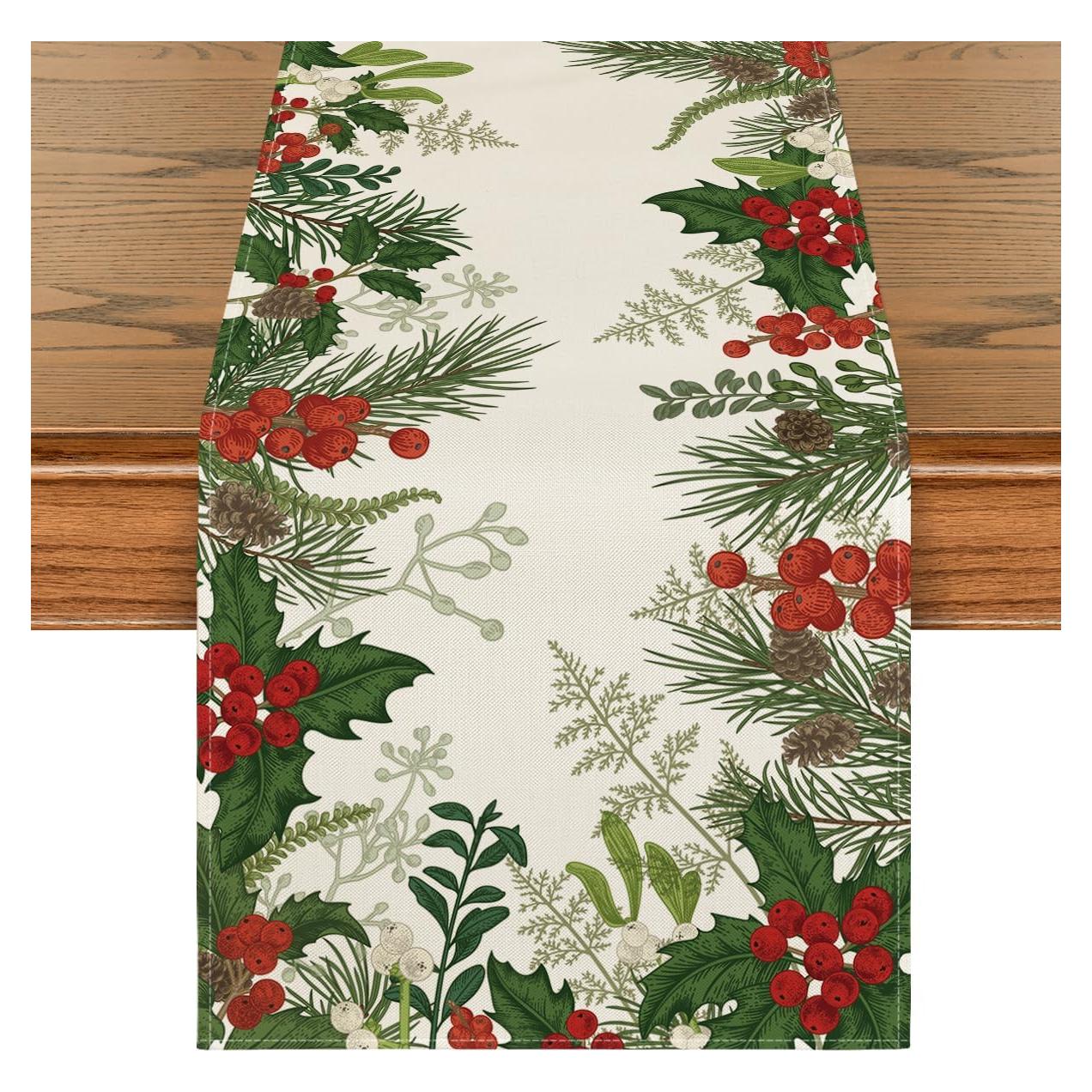 Caminito de Mesa Artoid Mode 33x183 cm Verde Poliester