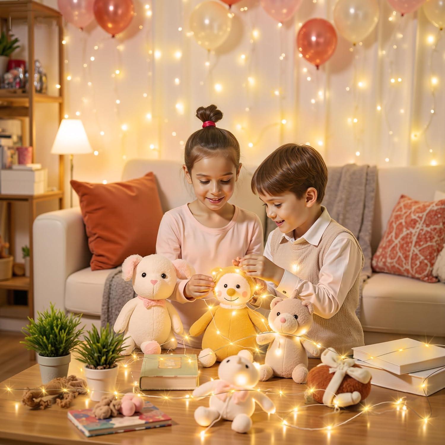 Luces de Hadas LED Mlambert 10M Blanco Cálido Recargables