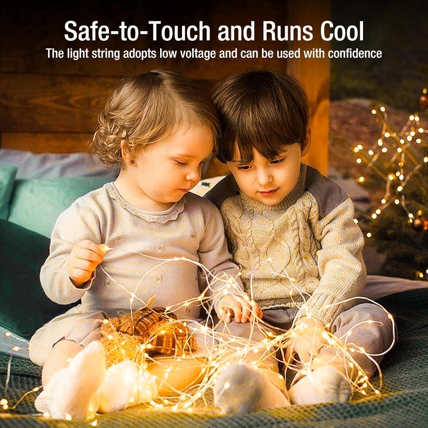 Paquete de 6 Luces de Hadas a Batería Fairdeer 2.13m LED IP65