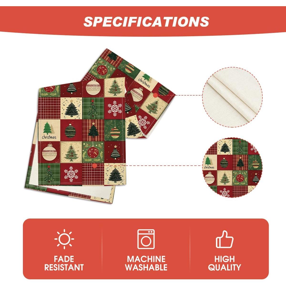 Caminito de Mesa Artoid Mode 33x183 cm Rojo Decoración Navidad