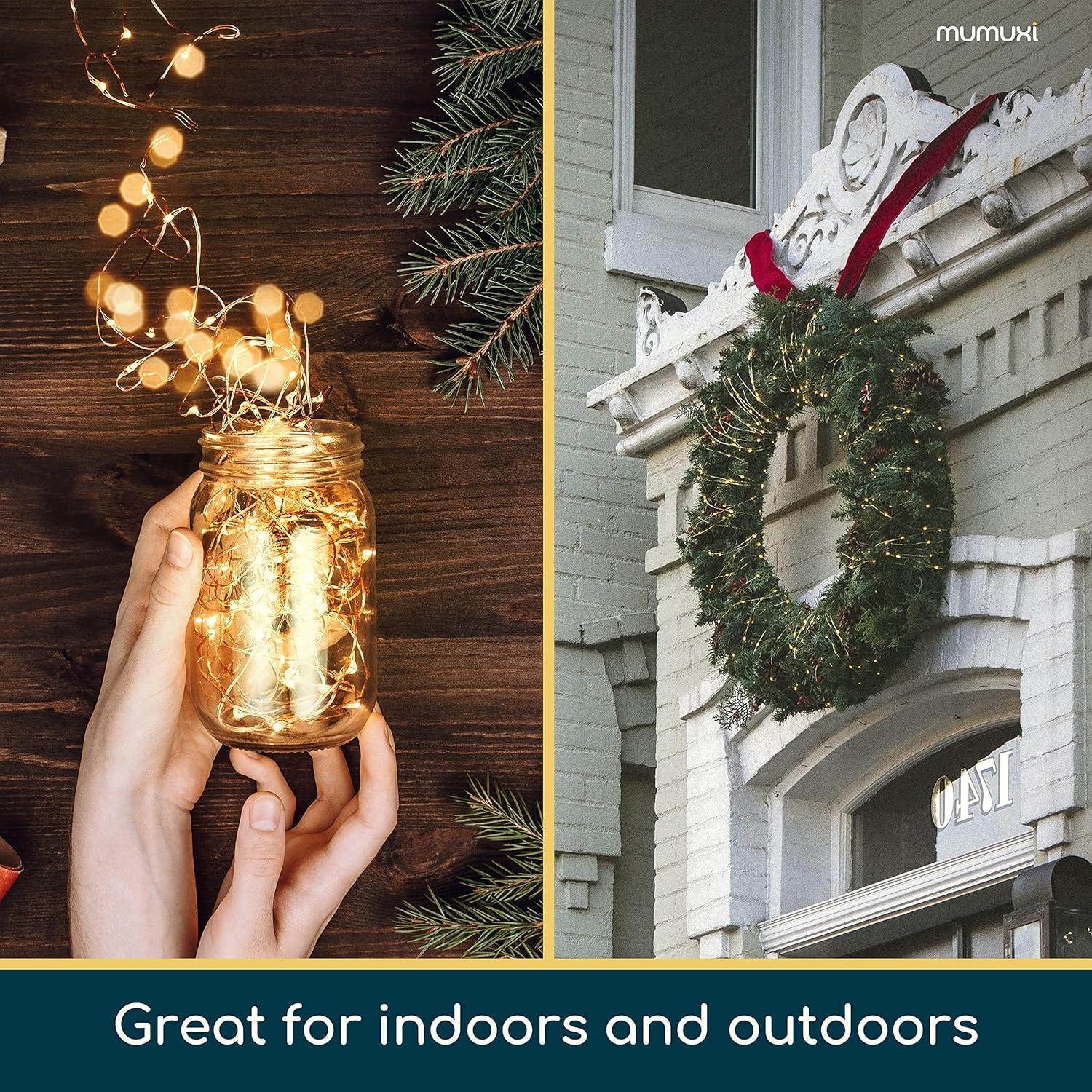 Luces de Hadas MUMUXI 12 Paquete 2.2m 20 LEDs Blanco Cálido