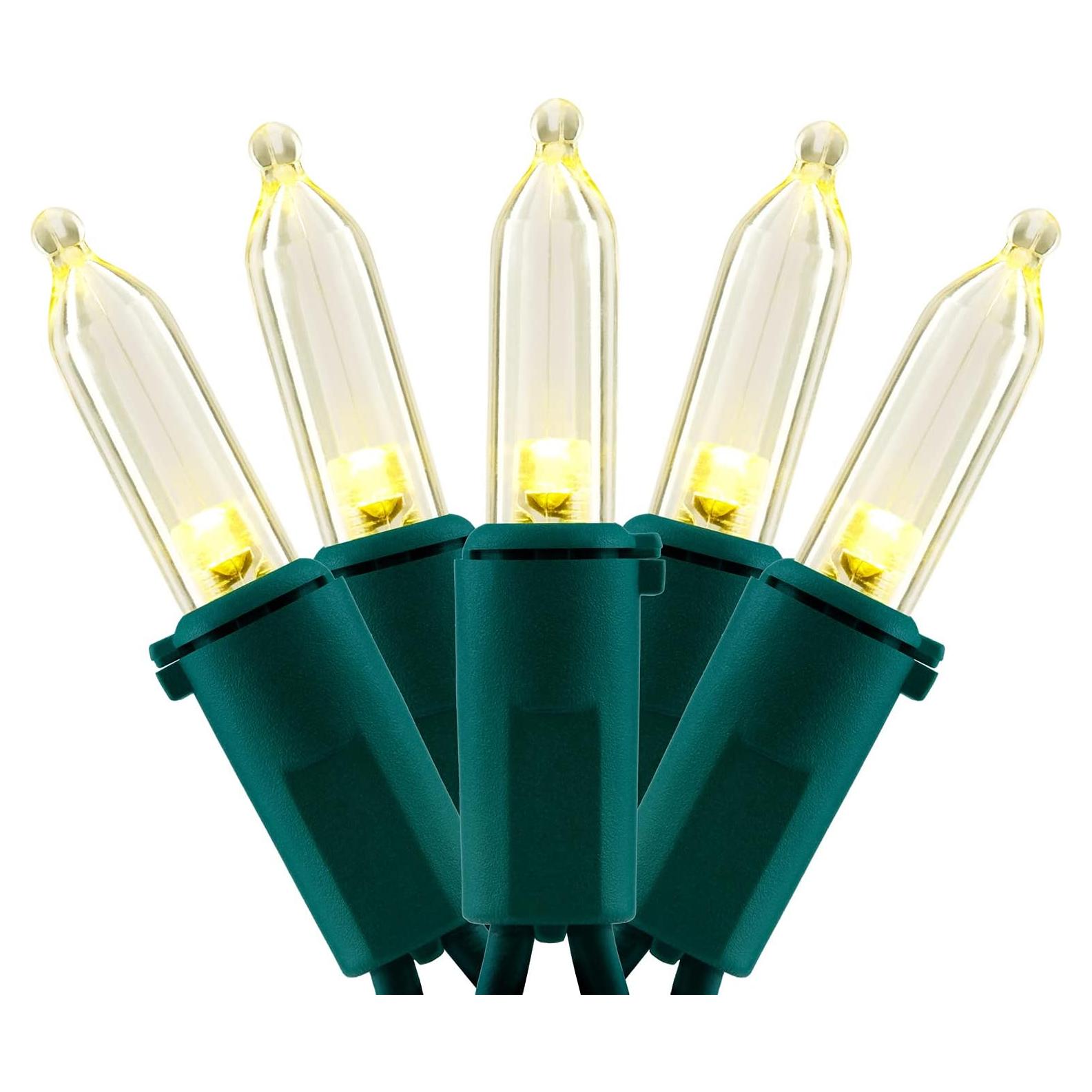 Cadena de Luces LED 200 Bombillas Yuletime 20m Blanco Cálido