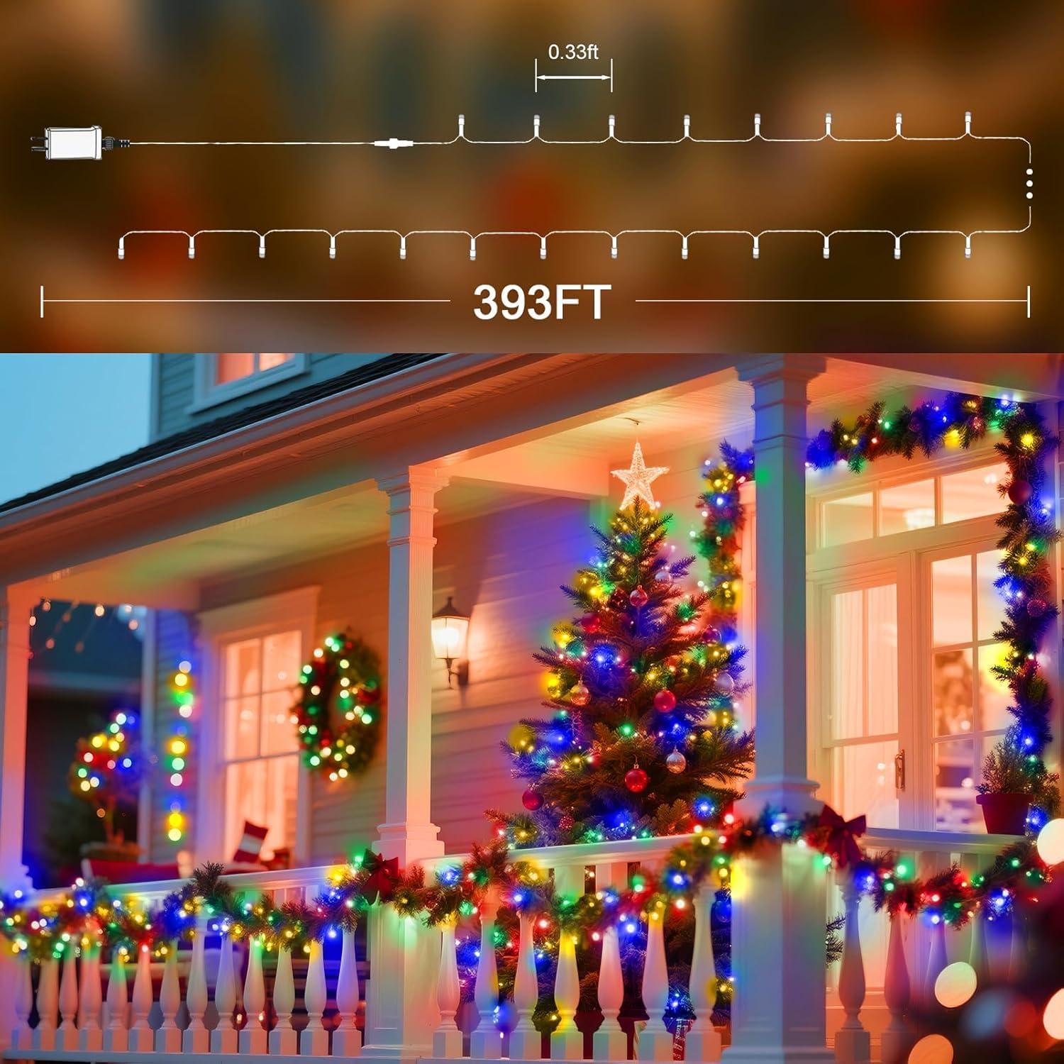 Luces de Navidad 1000 LED Multicolor 100m Impermeables