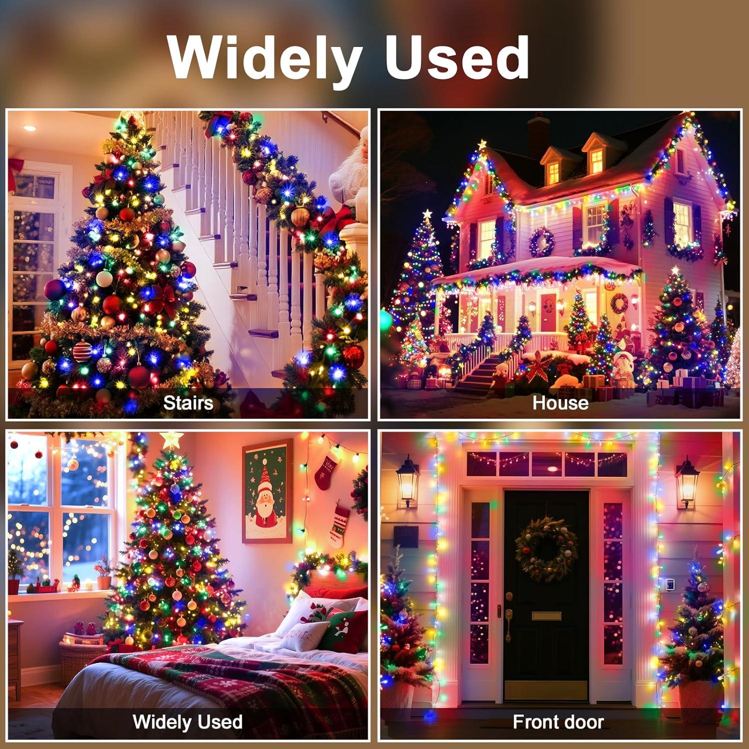 Luces de Navidad 1000 LED Multicolor 100m Impermeables