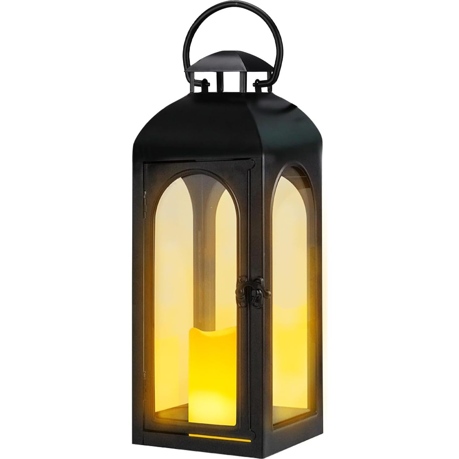 Faroles Navideños Decorativos WONDER GARDEN 40 cm con Luz LED