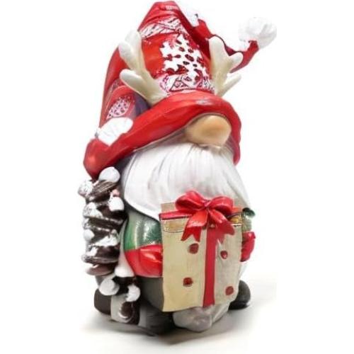 Gnomos de Resina Navideños BOYON Hechos a Mano 11.43cm