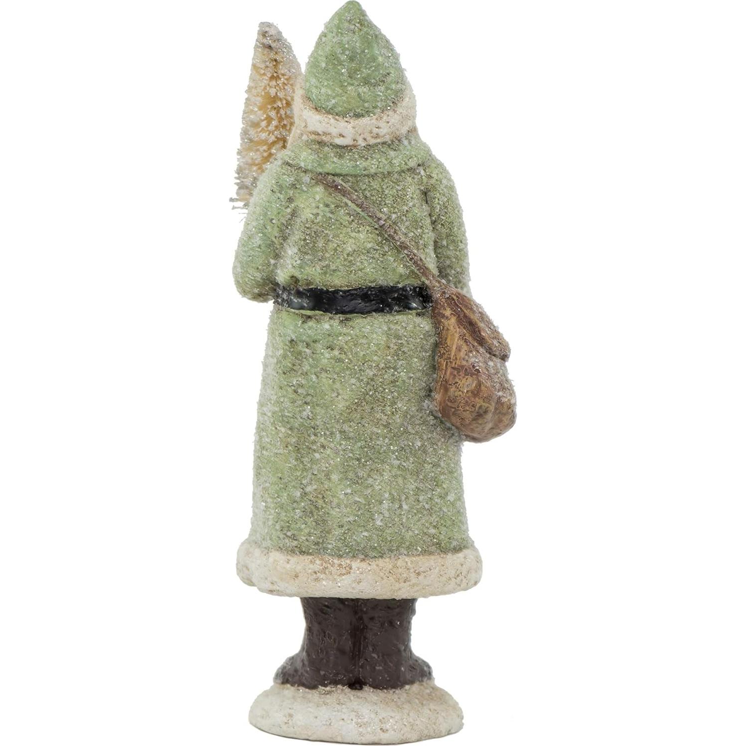 Figura de Santa de Resina Glitterizada RAZ Imports 21.6 cm