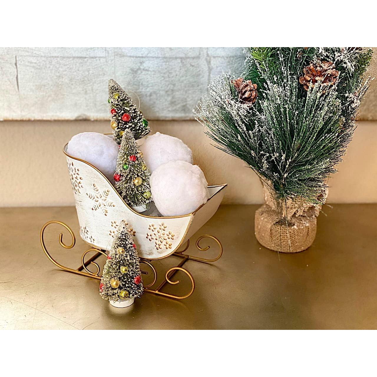 Contenedor de Metal Trineo Navidad STC World 21.6x15.2 cm