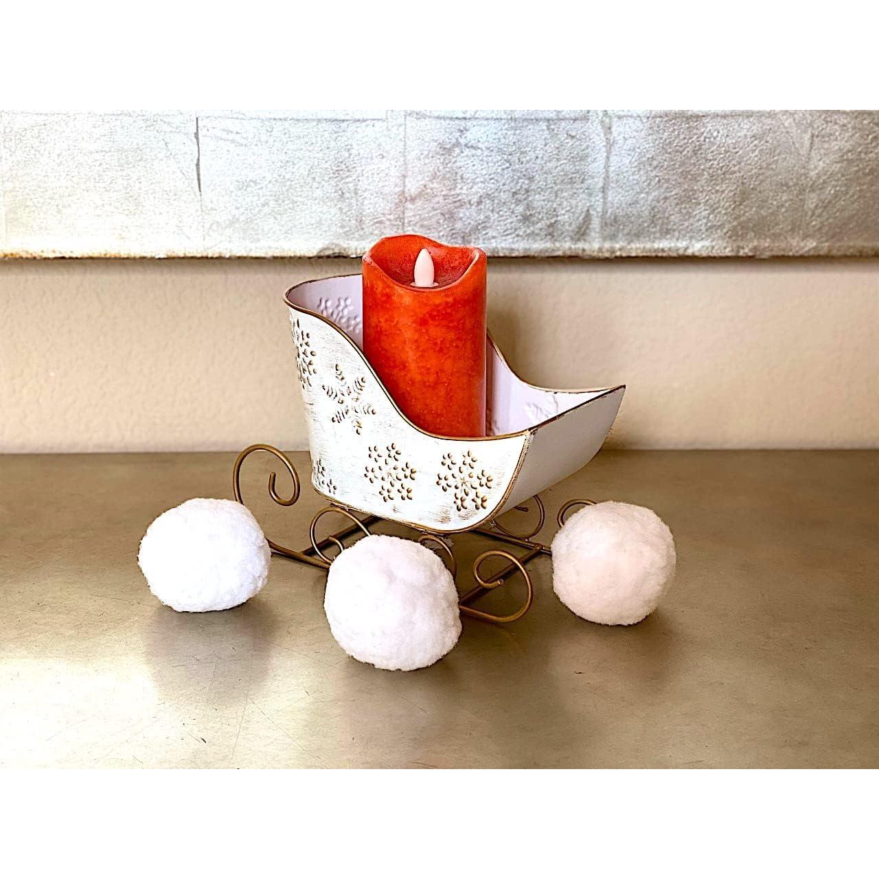 Contenedor de Metal Trineo Navidad STC World 21.6x15.2 cm