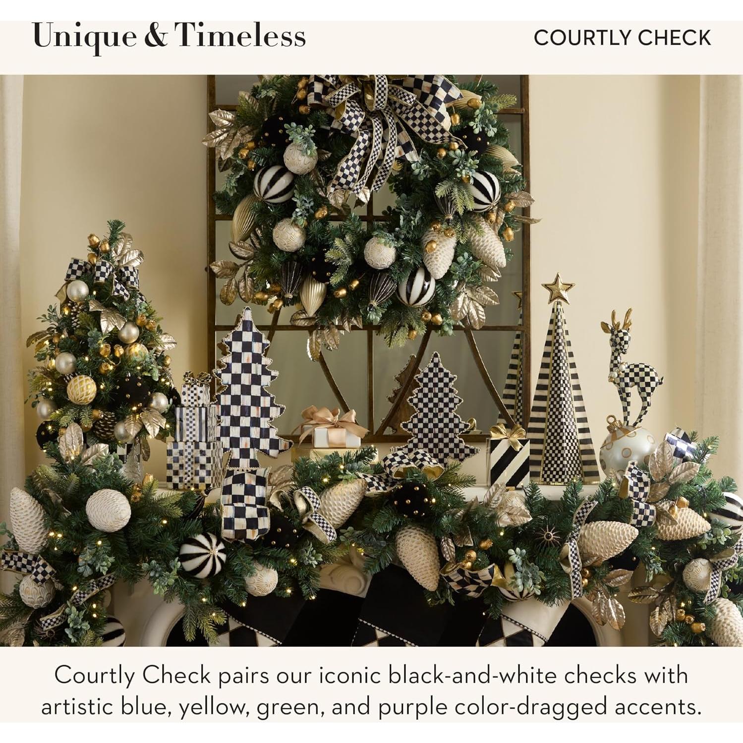 Trineo de Lata Courtly Check MacKenzie-Childs 15.24cm