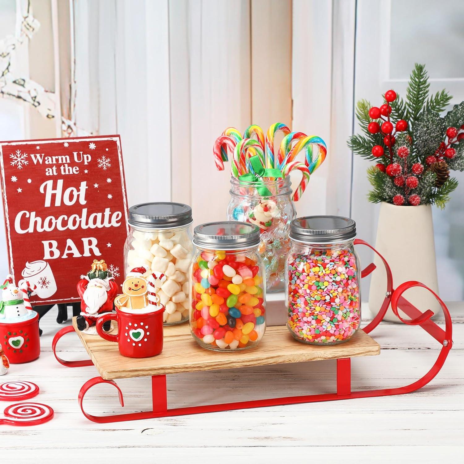 Bandeja Decorativa de Chocolate Caliente Sunnychicc Roja 42.5x23.5cm