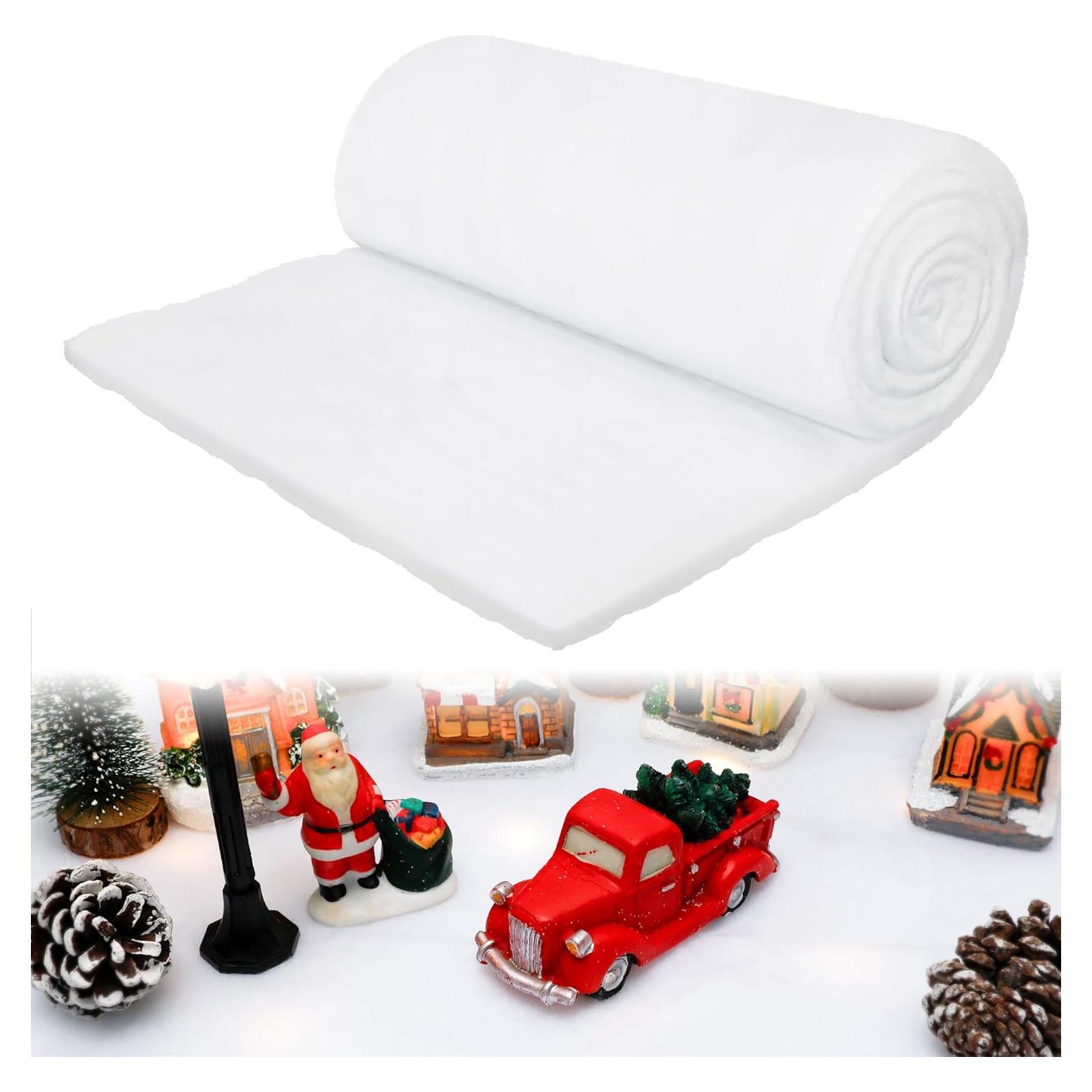 Manta de Nieve Artificial QZYL 0.91x2.44m para Decoración Navideña