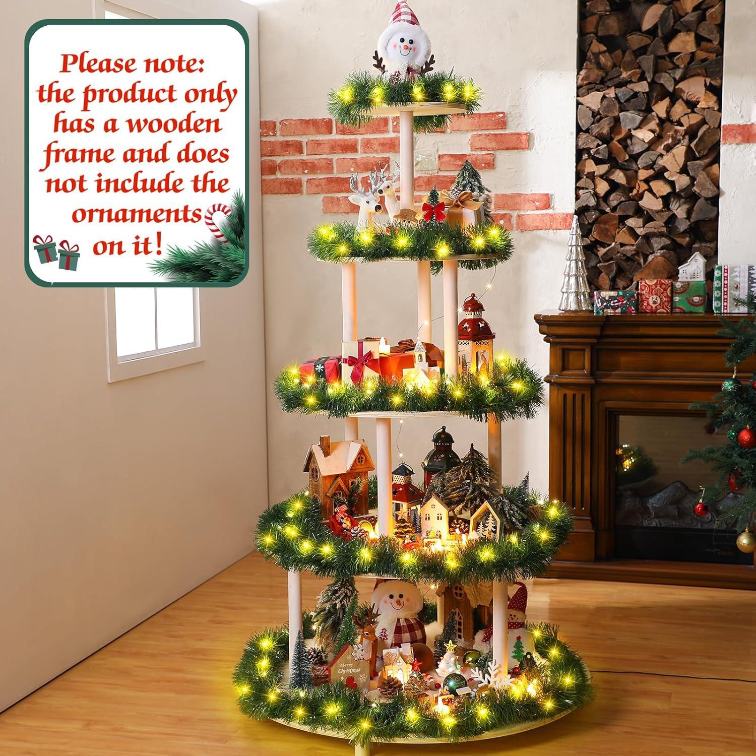 Soporte para Árbol de Navidad Barydat 5 Niveles 150 cm