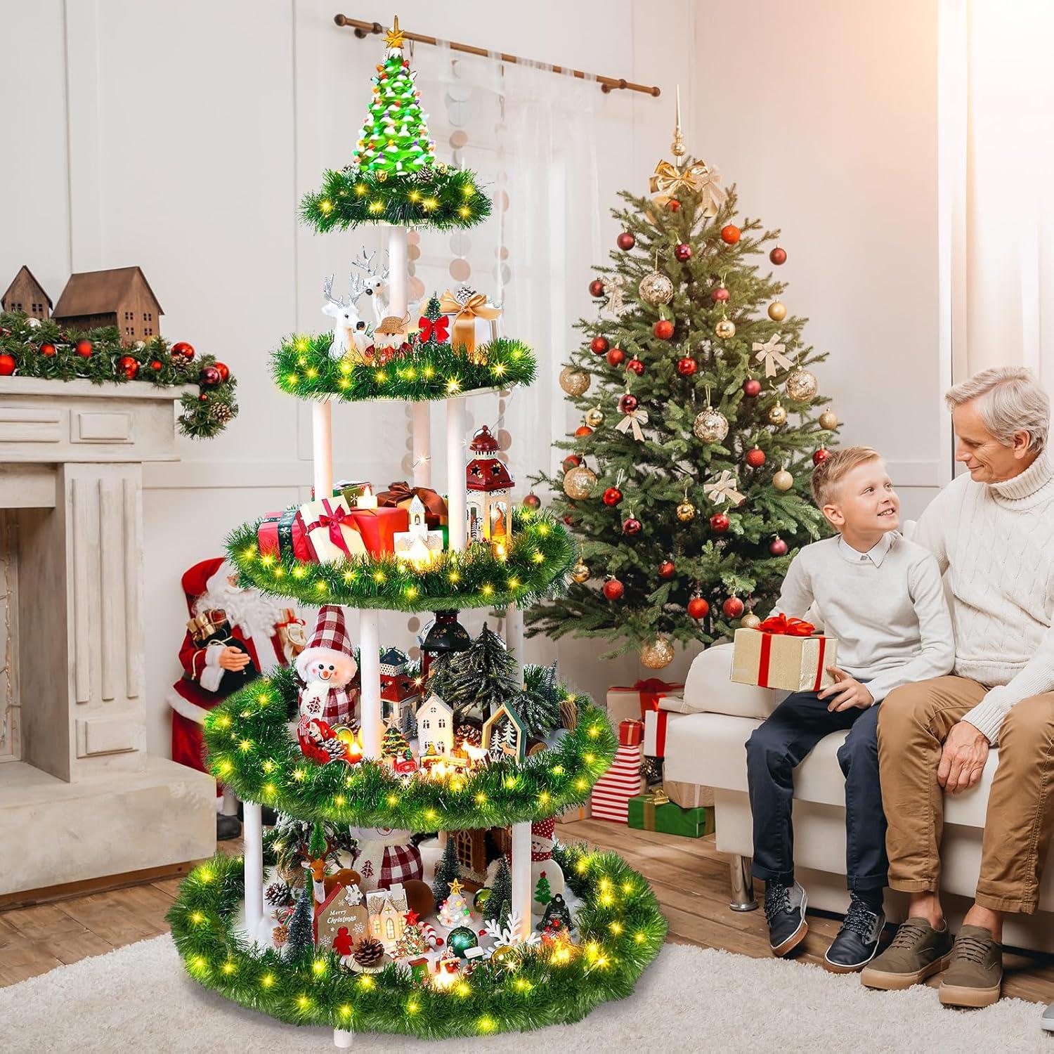 Soporte para Árbol de Navidad Barydat 5 Niveles 150 cm