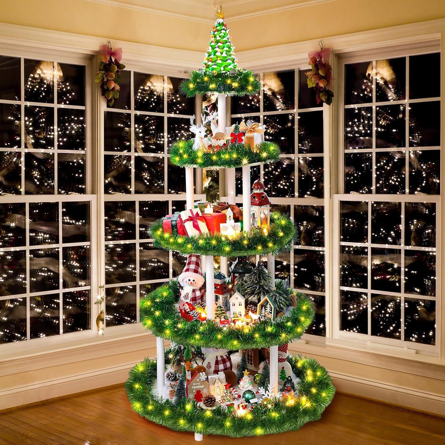 Soporte para Árbol de Navidad Barydat 5 Niveles 150 cm