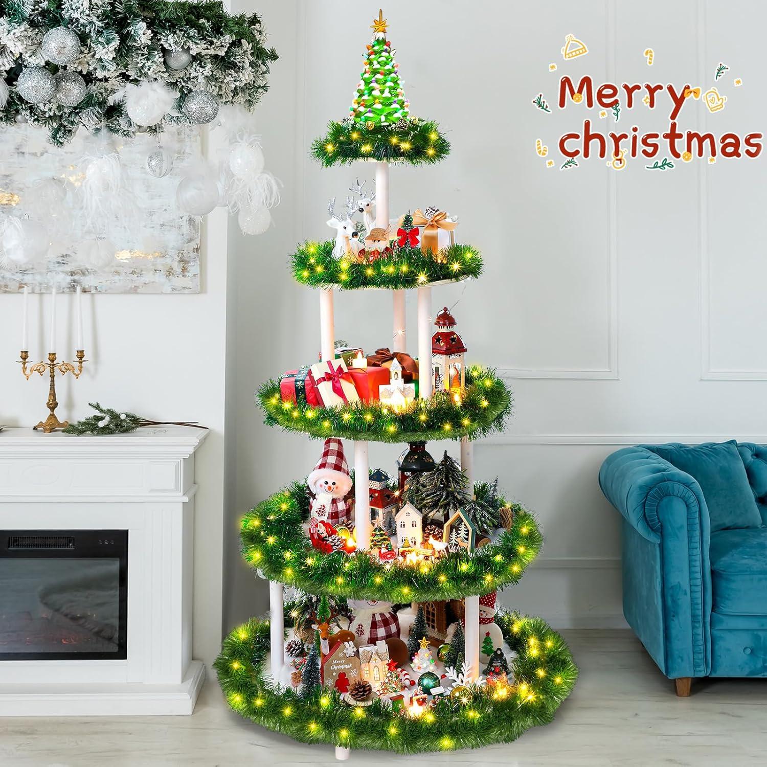 Soporte para Árbol de Navidad Barydat 5 Niveles 150 cm