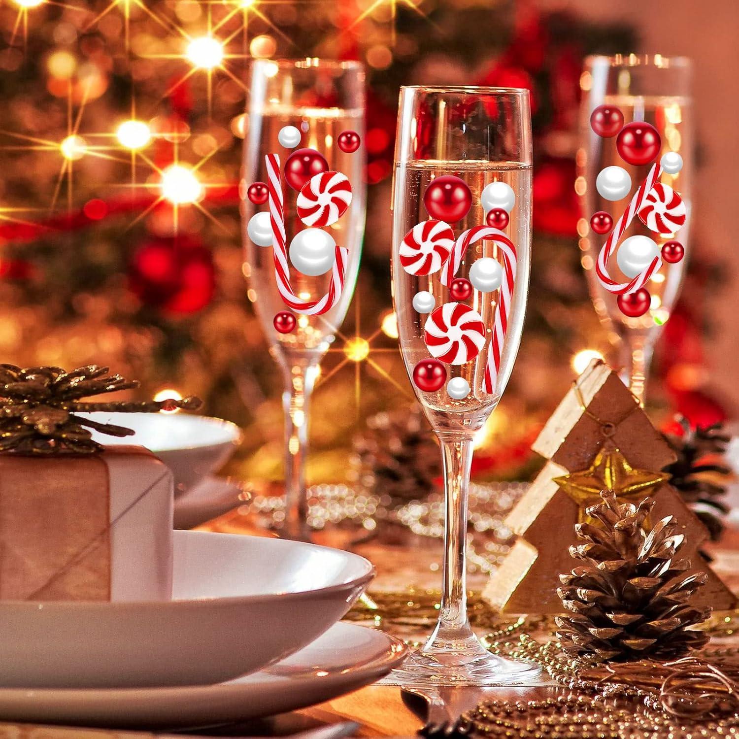 Relleno de Jarrón de Navidad 120 Piezas ZHWKMYP Rojo y Blanco