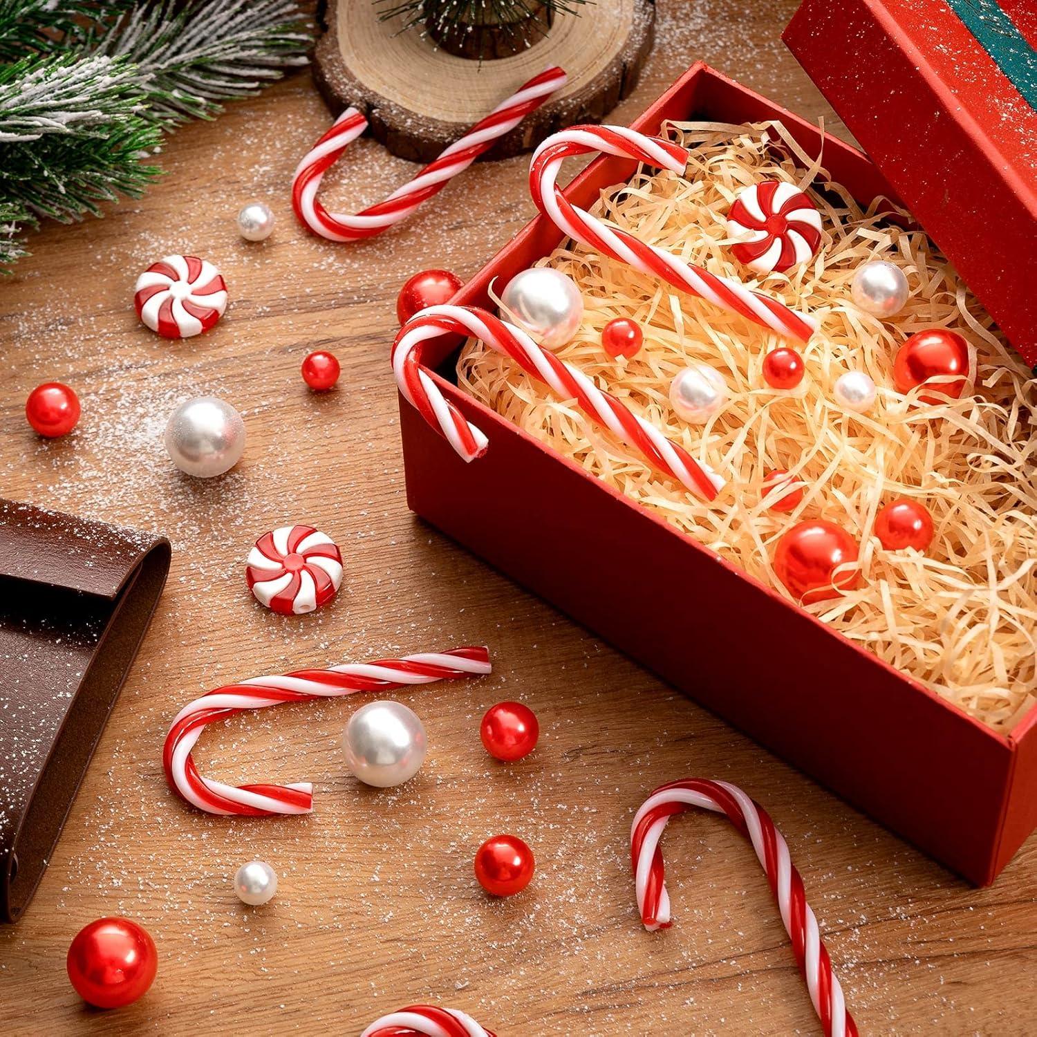 Relleno de Jarrón de Navidad 120 Piezas ZHWKMYP Rojo y Blanco