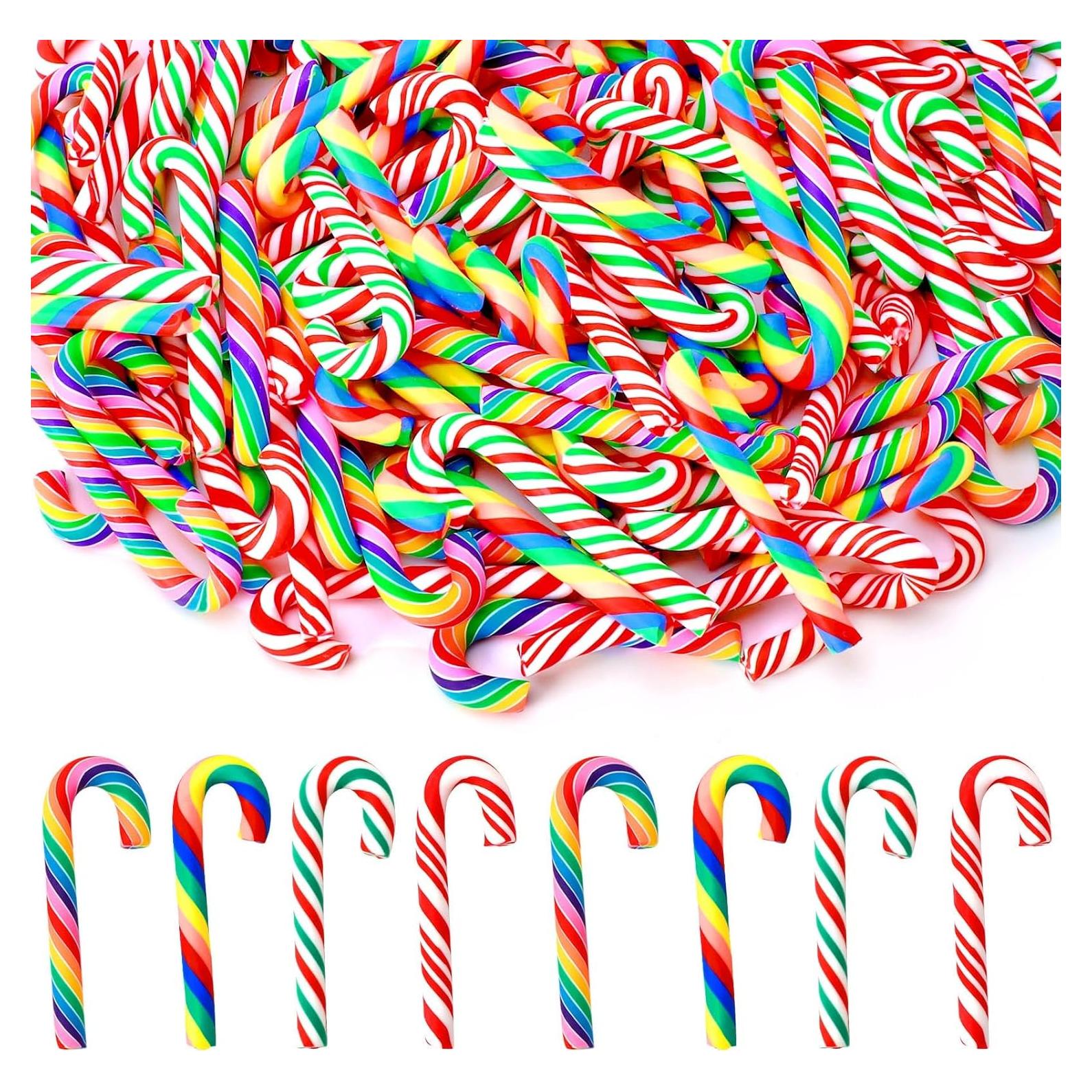 JUNEBRUSHS 120 Mini Caramelos Falsos de Navidad 5 cm