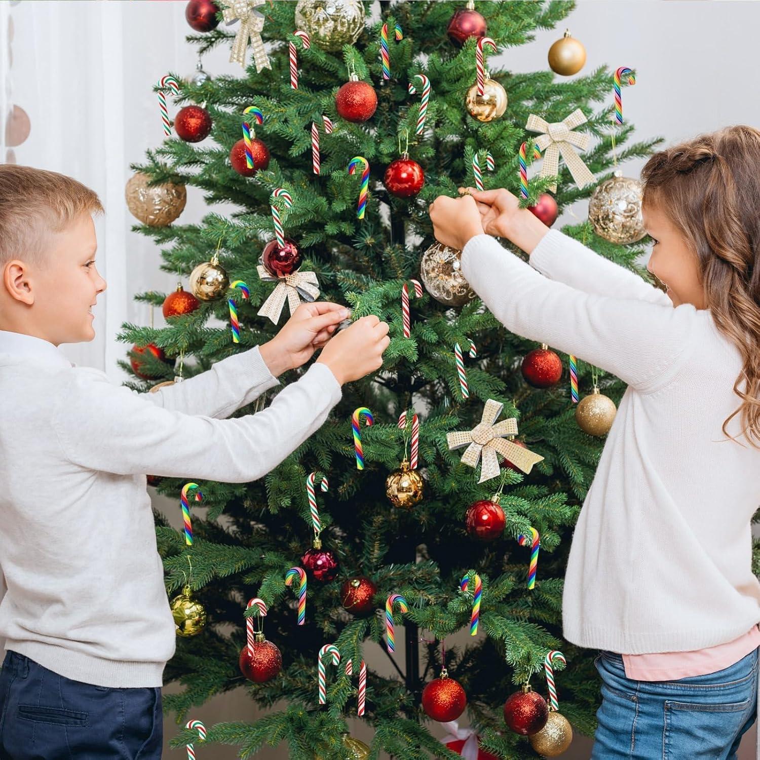 JUNEBRUSHS 120 Mini Caramelos Falsos de Navidad 5 cm